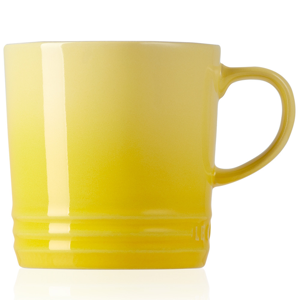 Caneca de Chá 350ml Cerâmica - Amarelo Soleil