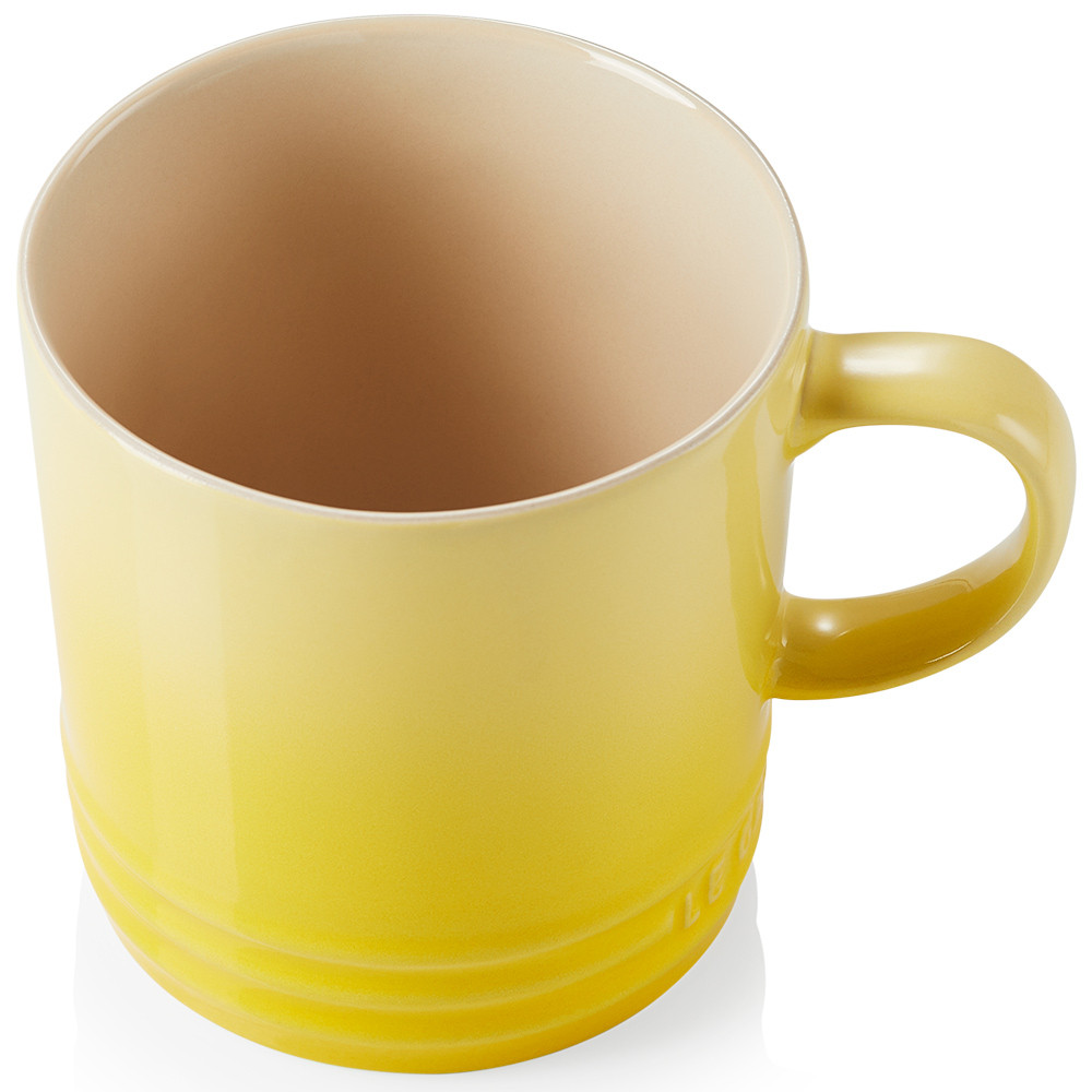 Caneca de Chá 350ml Cerâmica - Amarelo Soleil