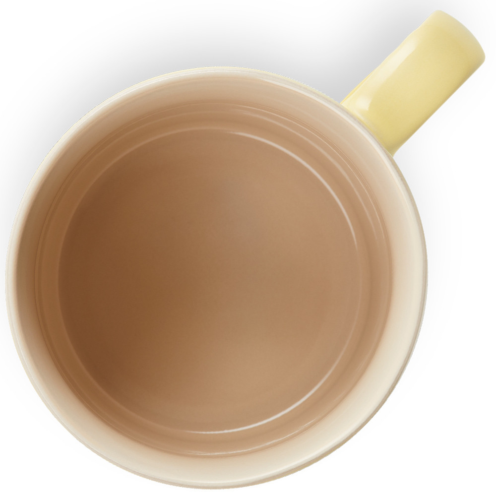 Caneca de Chá 350ml Cerâmica - Amarelo Soleil