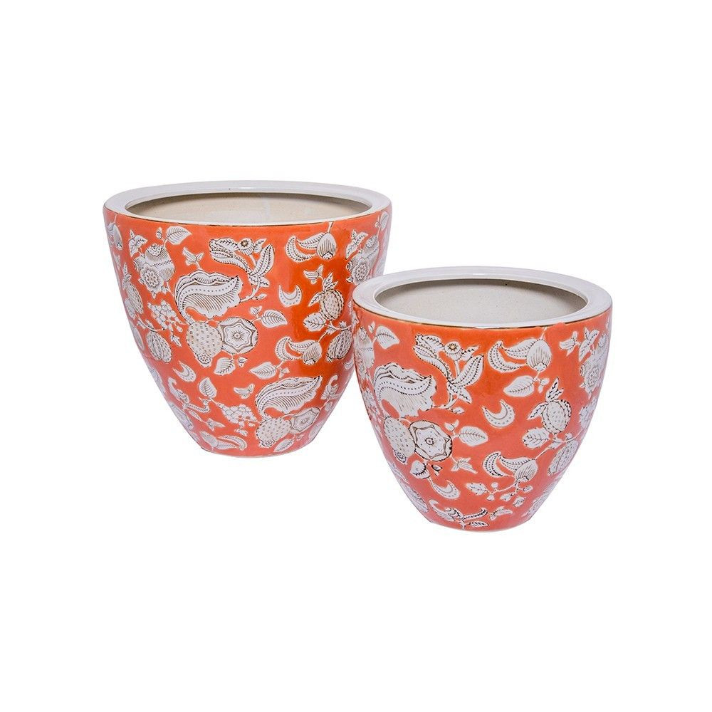 Conjunto com 2 Vasos de Porcelana Laem – Maria Pia Casa