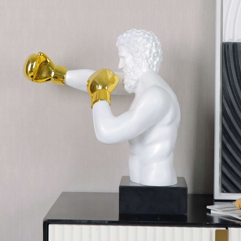 Escultura Decorativa De Resina Boxer | Maria Pia Casa