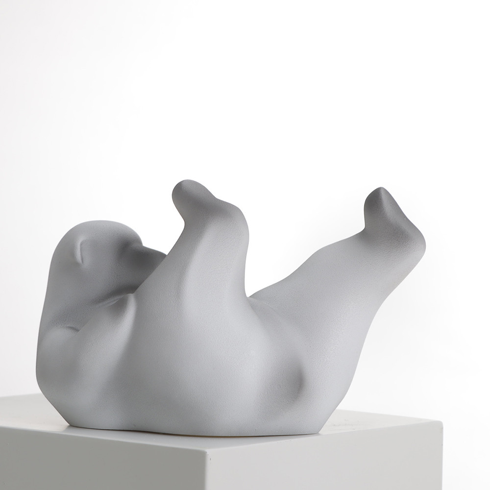 Escultura Decorativa De Resina Lovely Bear Belly Up | Maria Pia Casa | Maria Pia Casa