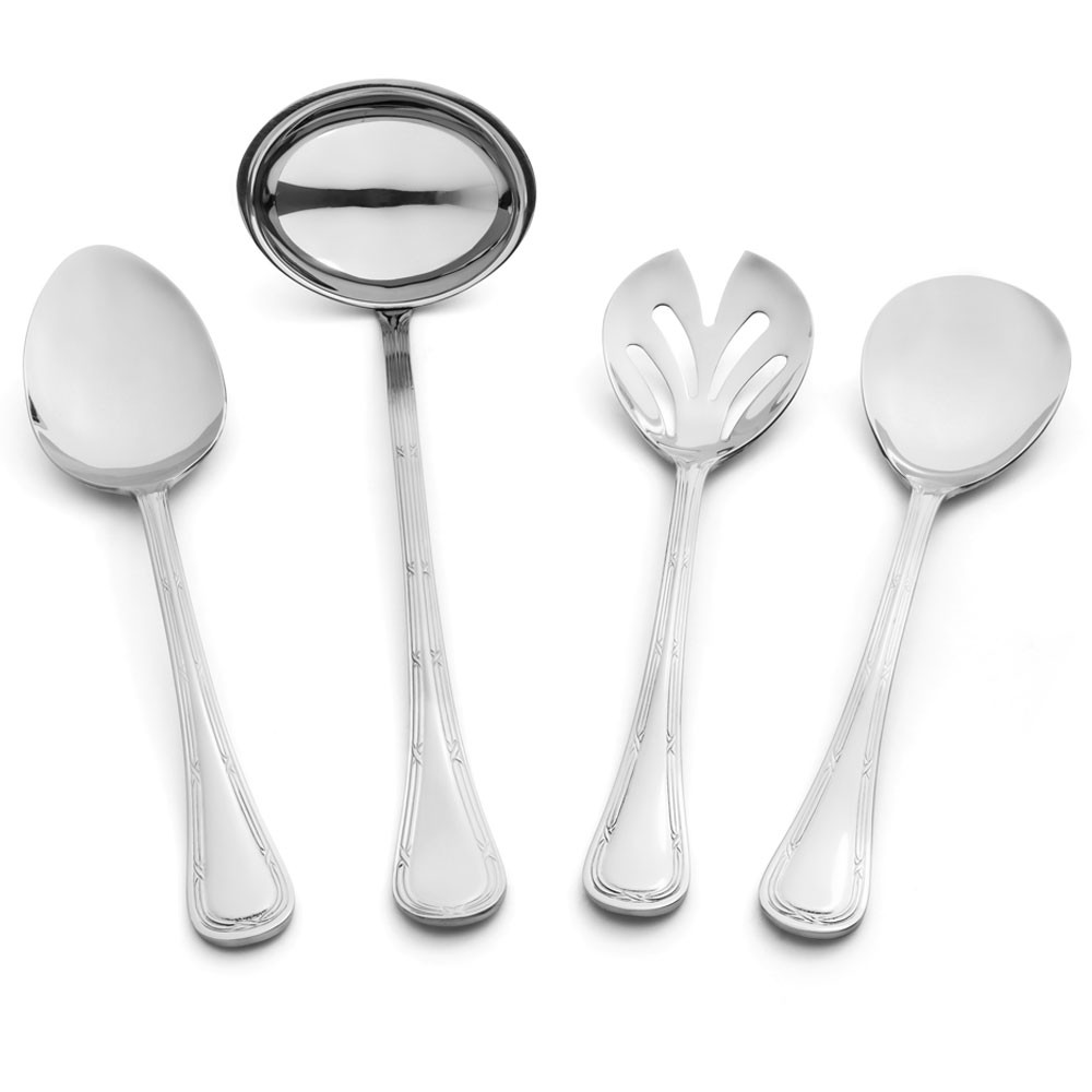Kit para Servir Lace Inox St.James - 4 Peças - Com Caixa Litografada - Maria Pia CasaLace Inox St.James - 4 Peças - Com Caixa Litografada - Maria Pia Casa