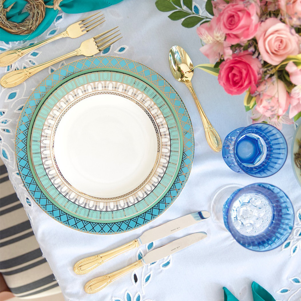 St. James Cutlery Set 48 Pieces Venetian Flash Gold | Maria Pia Casa