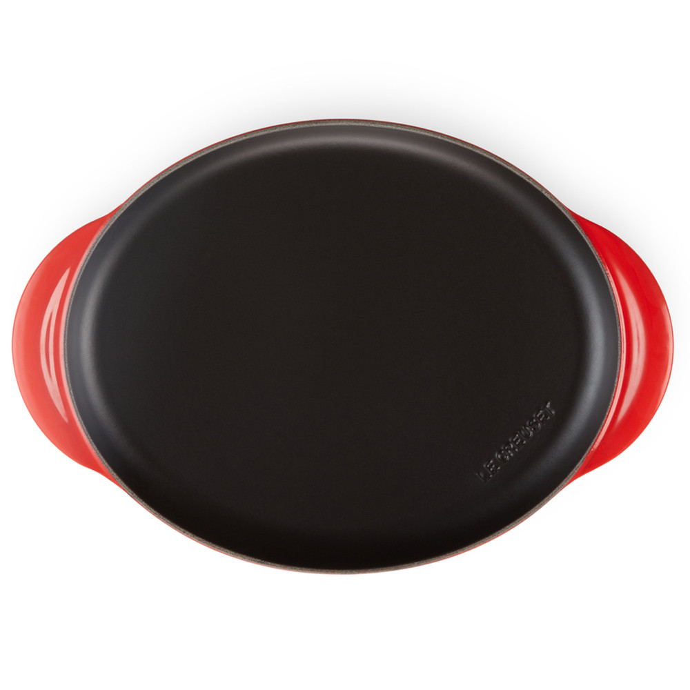 Grelha Oval Tradicional - 31cm - Le Creuset - Vermelho