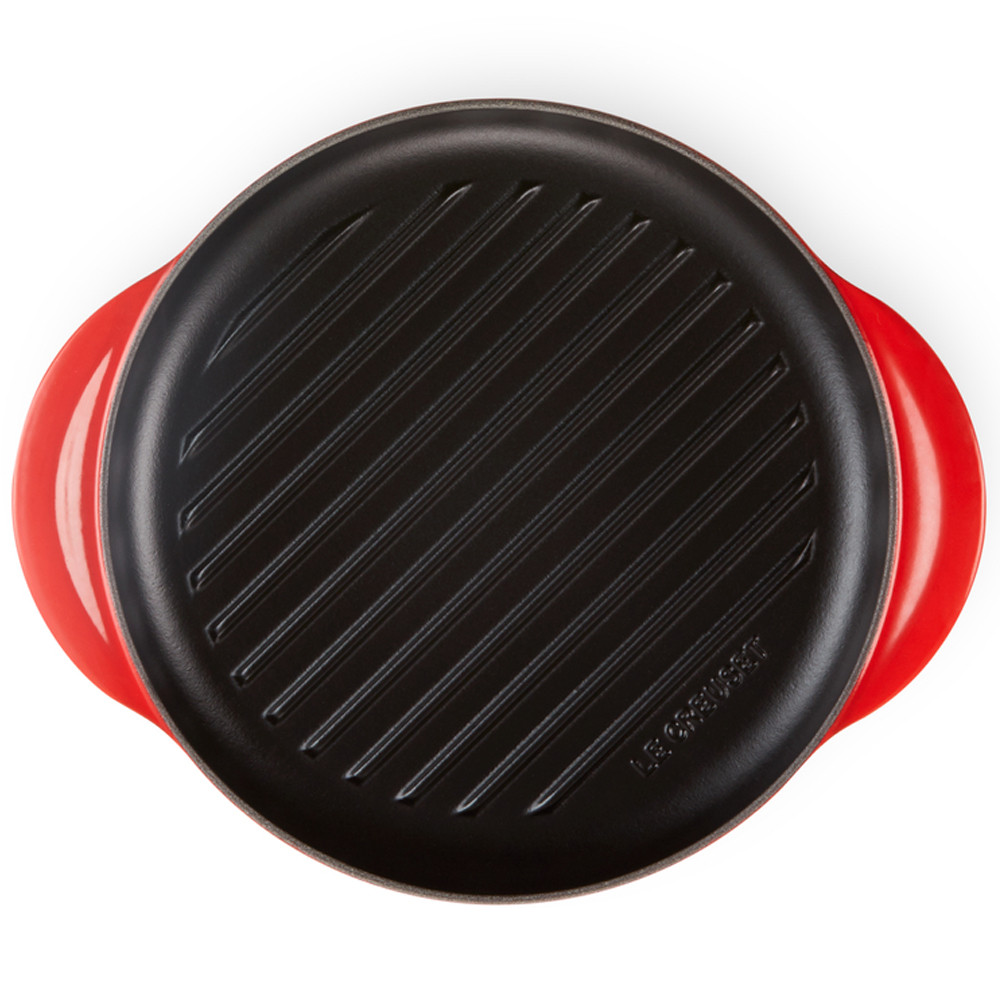 Grelha Redonda Tradicional - 25cm - Le Creuset - Vermelho