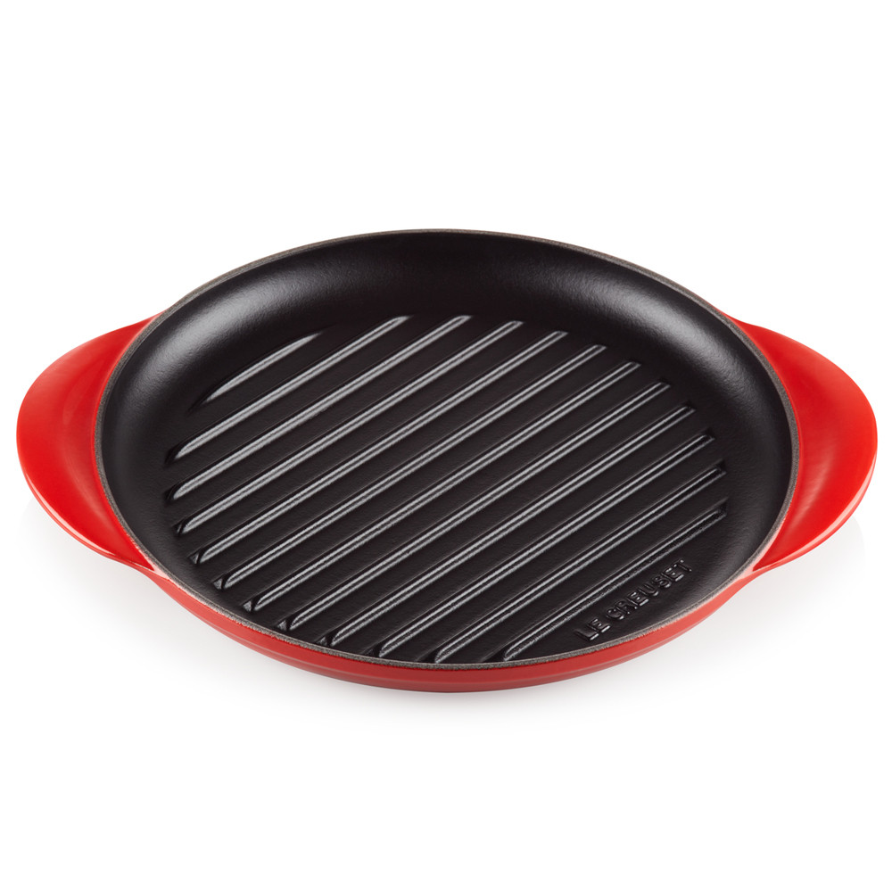 Grelha Redonda Tradicional - 25cm - Le Creuset - Vermelho
