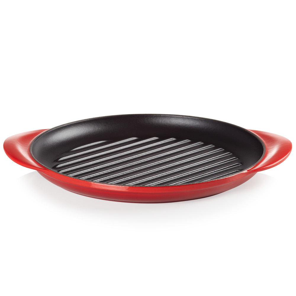 Grelha Redonda Tradicional - 25cm - Le Creuset - Vermelho