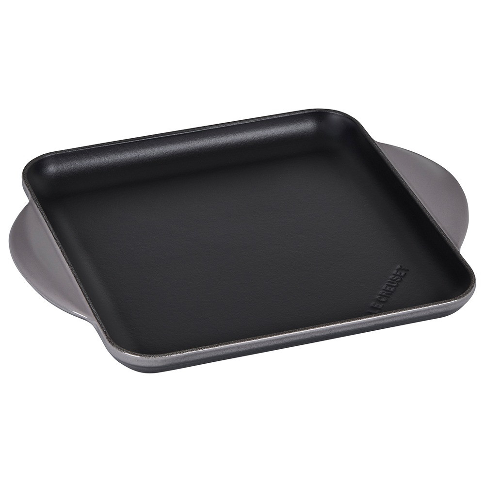 Grelha Quadrada Lisa - 24cm - Le Creuset - Maria Pia Casa