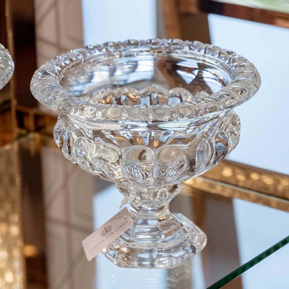 Vaso Decorativo de Cristal Danúbio I - Maria Pia Casa