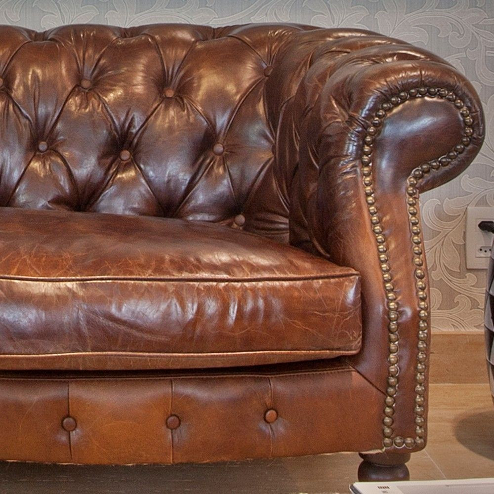Sofá De Couro Chesterfield l Maria Pia Casa