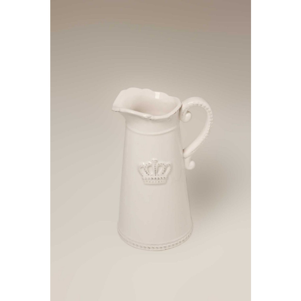 Jarra de Cerâmica Decorativa Crown – Maria Pia Casa