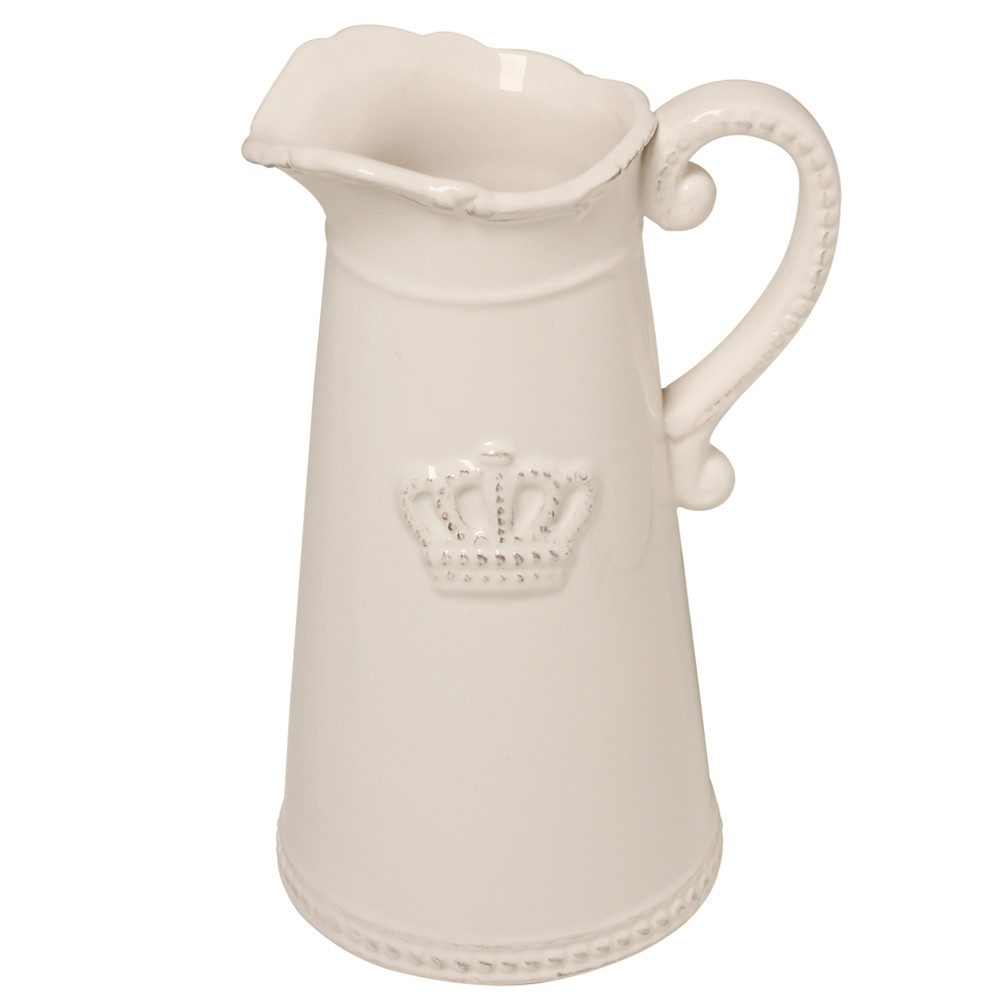 Jarra de Cerâmica Decorativa Crown – Maria Pia Casa