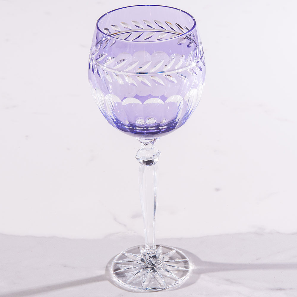 Taça de Cristal Lodz para Água de 500 ml - Roxa Atenas – Maria Pia Casa