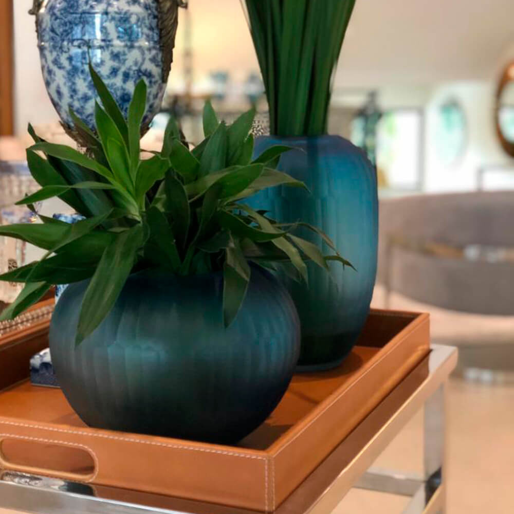 Vaso de Vidro Decorativo Tawy | Maria Pia Casa