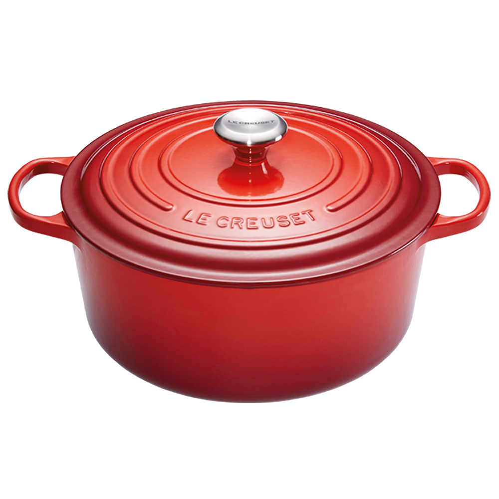 Panela Redonda Signature Vermelha - 34cm - Le Creuset - Maria Pia Casa