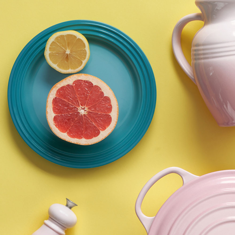 Prato Redondo Raso - 22cm - Le Creuset - Azul Caribe