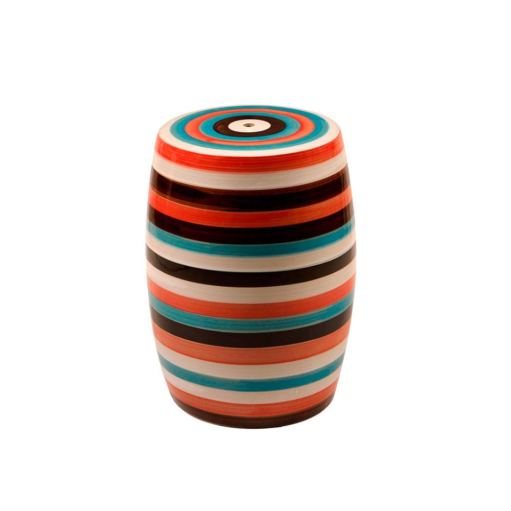 Seat Garden Decorativo De Porcelana Stripes l Maria Pia Casa 