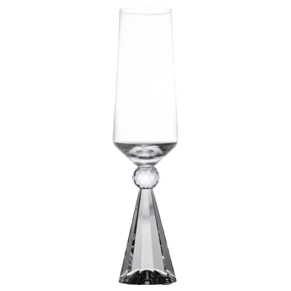 Taça Para Champanhe Prisma | Sofisticação em Vidro | Maria Pia Casa