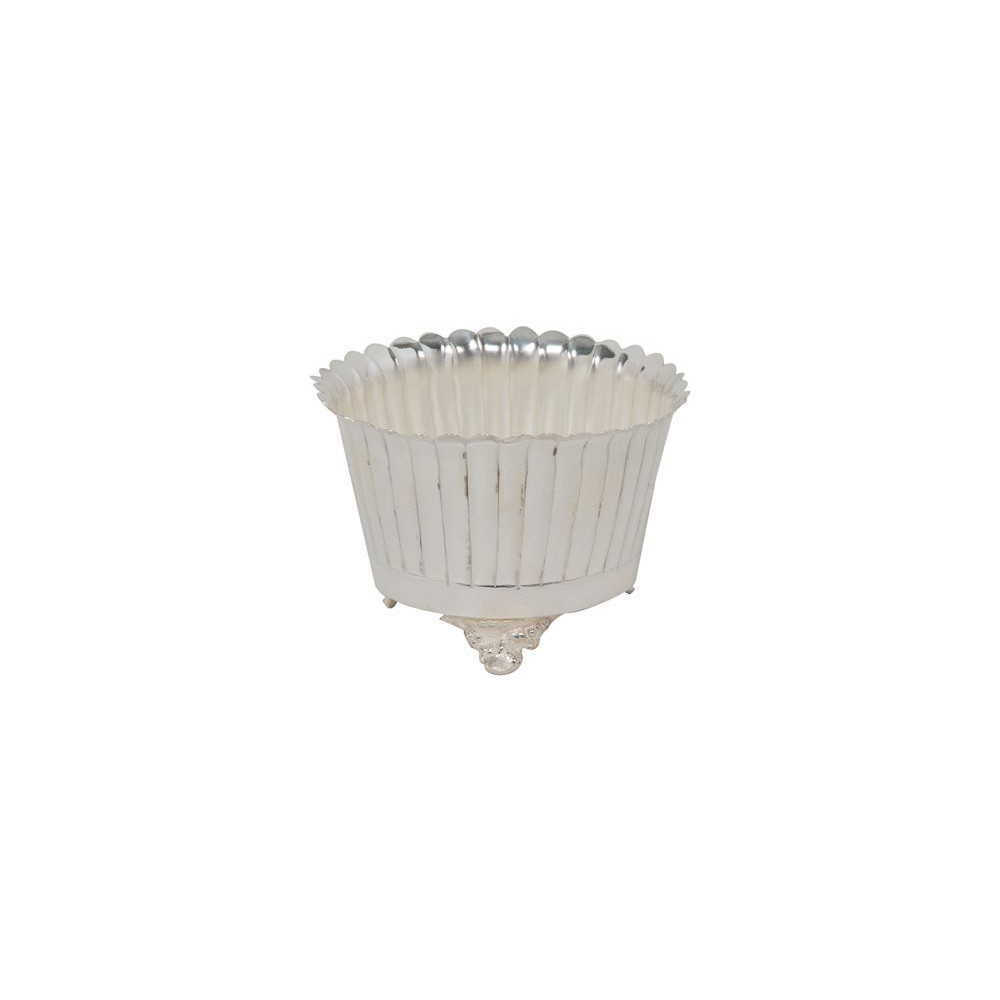 Vaso Decorativo Banho de Prata Buhler