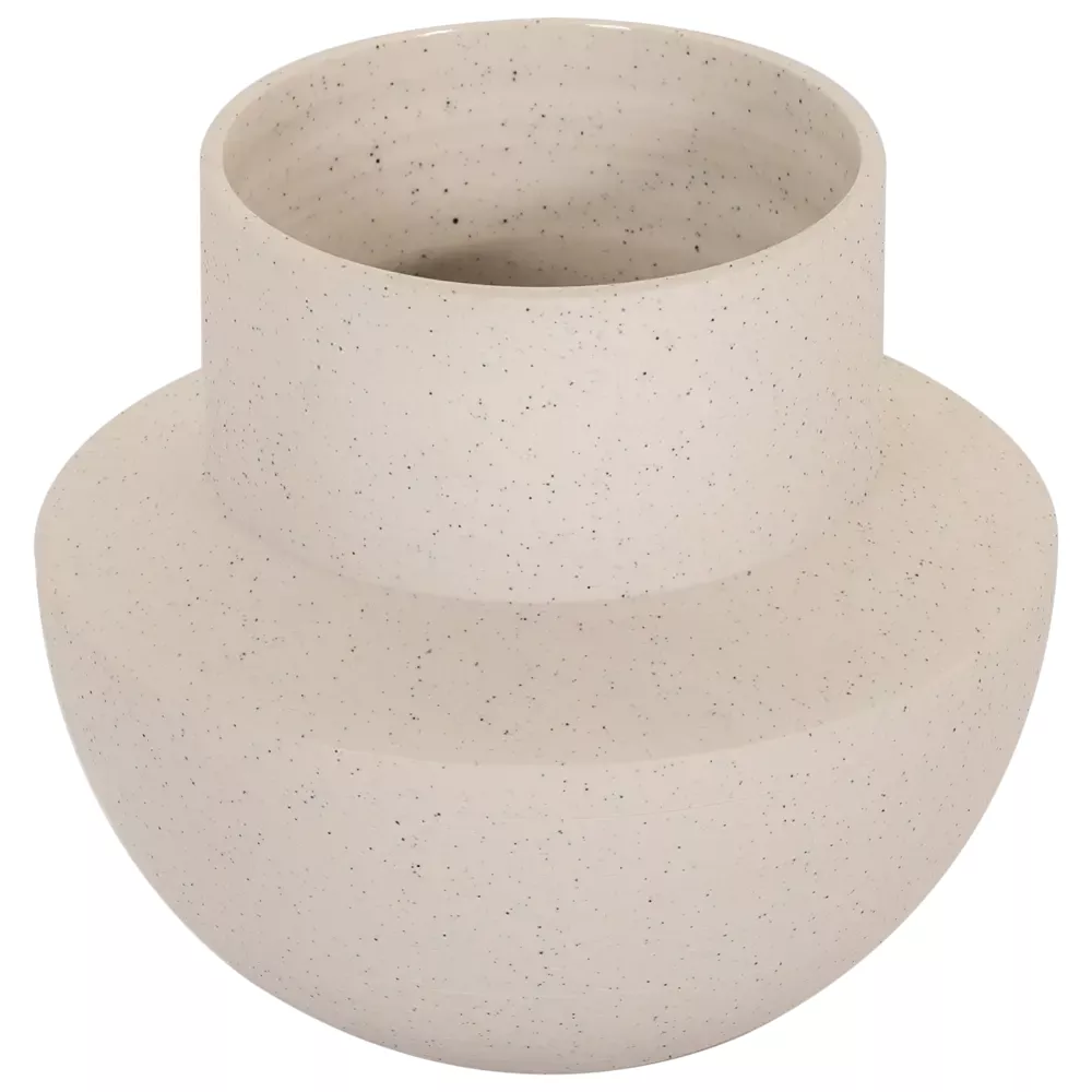 Vaso Decorativo De Cerâmica Organic Matte White III | Maria Pia Casa