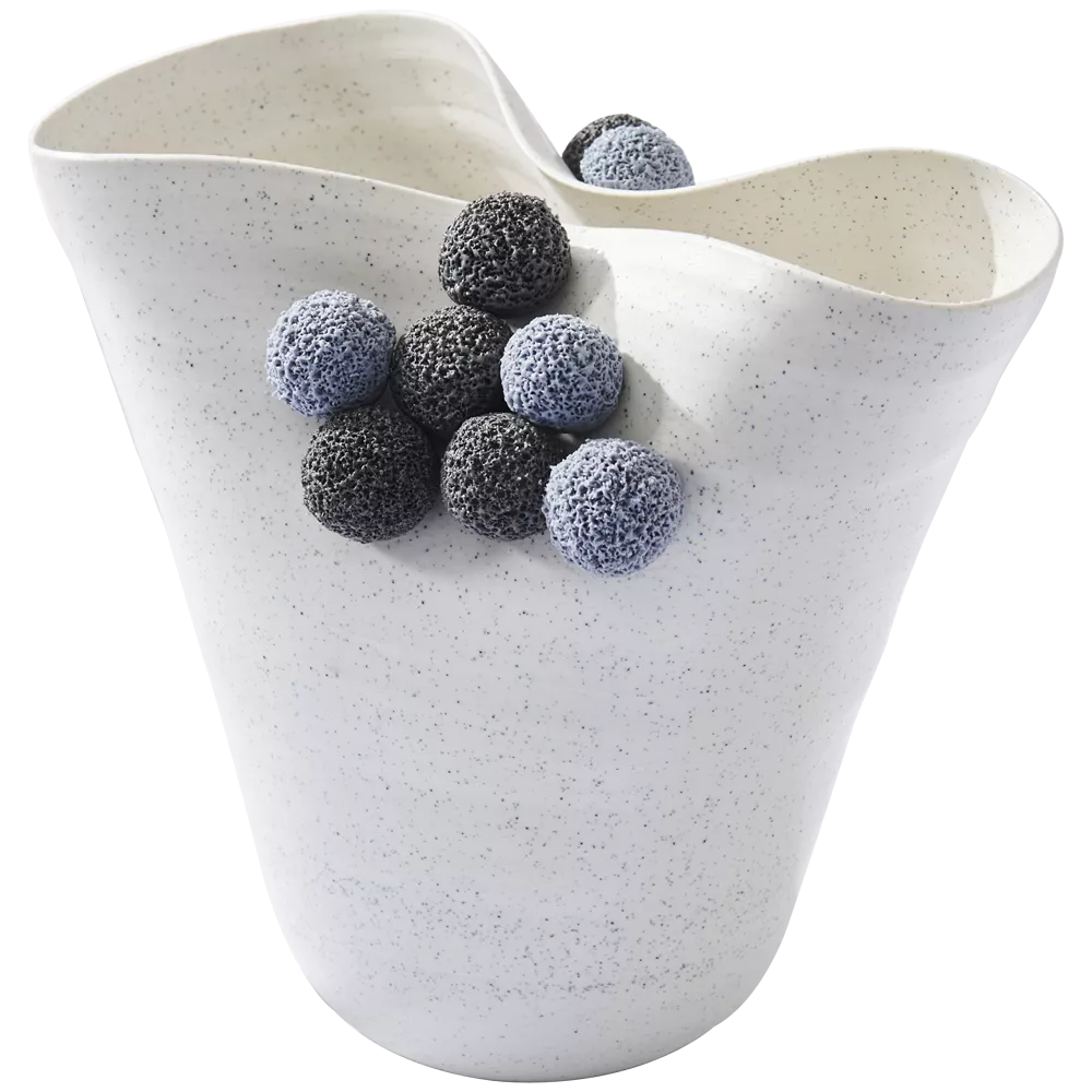 Vaso Decorativo De Cerâmica Organic Raawi | Elegância E Design Orgânico | Maria Pia Casa