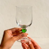 Taça De Vidro 210ml Verde Gemma | Maria Pia Casa