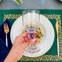 Taça De Vidro 210ml Lilás Gemma | Maria Pia Casa