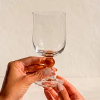 Taça De Vidro 210ml Âmbar Gemma | Maria Pia Casa