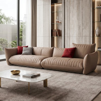 Sofá Modular Em Couro Waldorf 3,80m | Maria Pia Casa
