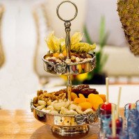Bandeja Decorativa Banho de Prata Cham – Maria Pia Casa