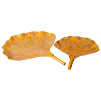 Bandeja de Metal Média Golden Shell - Maria Pia Casa 
