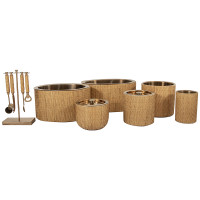 Champanheira De Fibra Natural Borgo I | Elegância e Estilo para Suas Celebrações | Maria Pia Casa