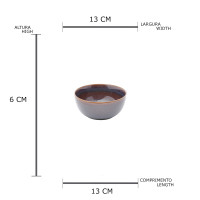 Conjunto De Bowls de Porcelana Wolff Reactive Glaze Cinza | Maria Pia Casa