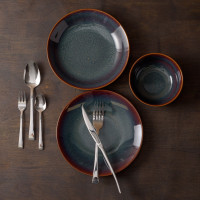 Conjunto De Bowls de Porcelana Wolff Reactive Glaze Cinza | Maria Pia Casa