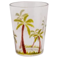 Copo Baixo De Acrílico Palm Tree