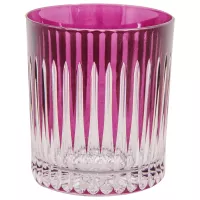 Lodz 280ml Burgundy Wierzchy Whiskey Crystal Cup | Polish Elegance in Hand-Cut Crystal | Maria Pia Casa