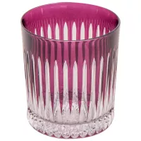 Lodz 280ml Burgundy Wierzchy Whiskey Crystal Cup | Polish Elegance in Hand-Cut Crystal | Maria Pia Casa