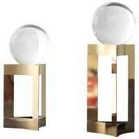 Escultura Decorativa De Cristal Overlap Stand | Maria Pia Casa