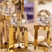 Escultura Decorativa De Cristal Overlap Stand | Maria Pia Casa