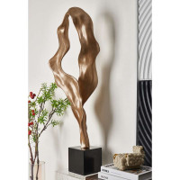 Marble and Resin Planchet Decorative Sculpture | Modern Elegance for Your Space | Maria Pia Casa