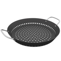 Grelha Para Churrasco Alumínio da Tramontina Com Revestimento Anodizado Grafite - 30 cm