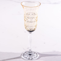 Taça De Cristal Para Champanhe 150ml Amarela Lodz – Maria Pia Casa
