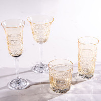 Copo de Cristal 280ml Amarelo Lodz – Maria Pia Casa