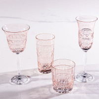 Taça de Cristal para Champanhe 150ml Pink Lodz – Maria Pia Casa