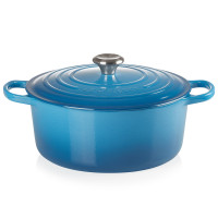 Panela Redonda Signature - 28cm - Le Creuset - Azul Marseille