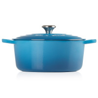 Panela Redonda Signature - 28cm - Le Creuset - Azul Marseille