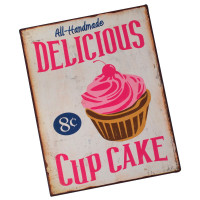 Placa Decorativa Cup Cake