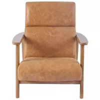 Poltrona Barletta | Clássica Elegância em Couro Natural | Maria Pia Casa
