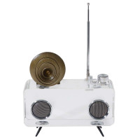 Rádio Decorativo De Cristal Morize | Maria Pia Casa
